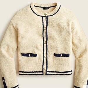 J. Crew boucle cardigan and jogger set